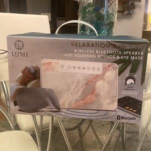 Lomi Wireless Bluetooth Speaker with Soothing Sounds + Eye Mask 2-in-1 Kit NEW!